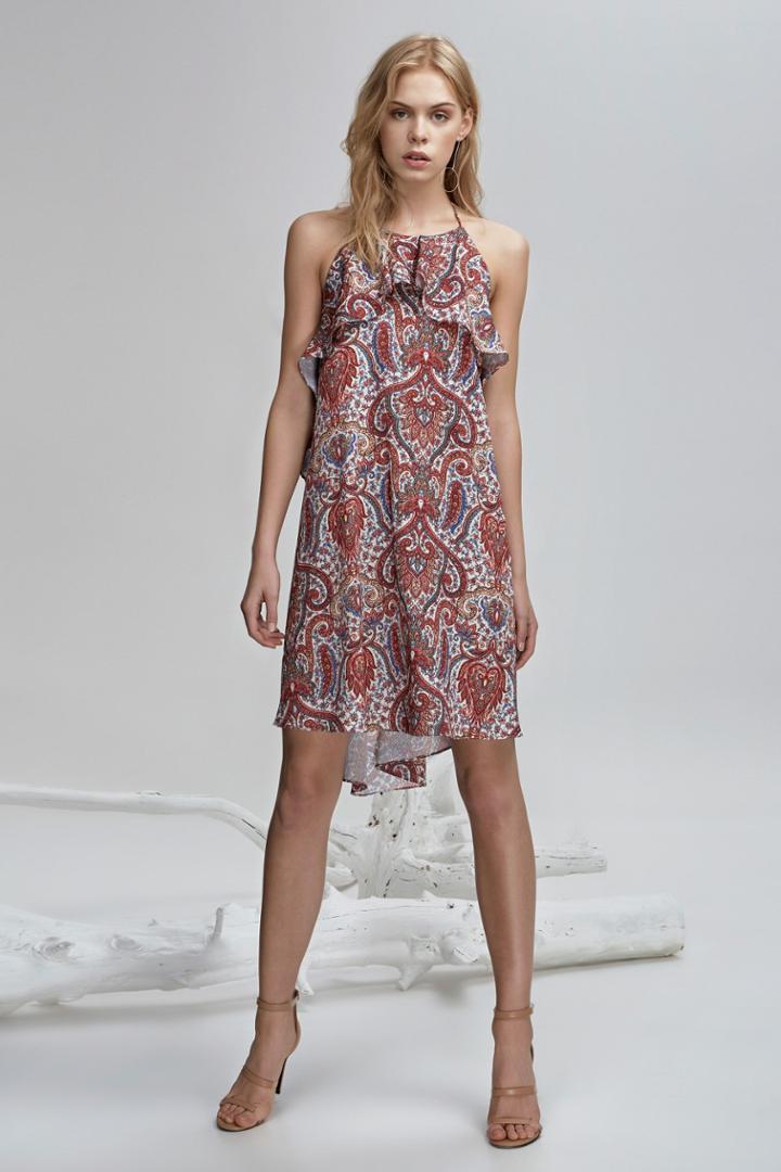 Finders Keepers Willow Dress Henna Print Small