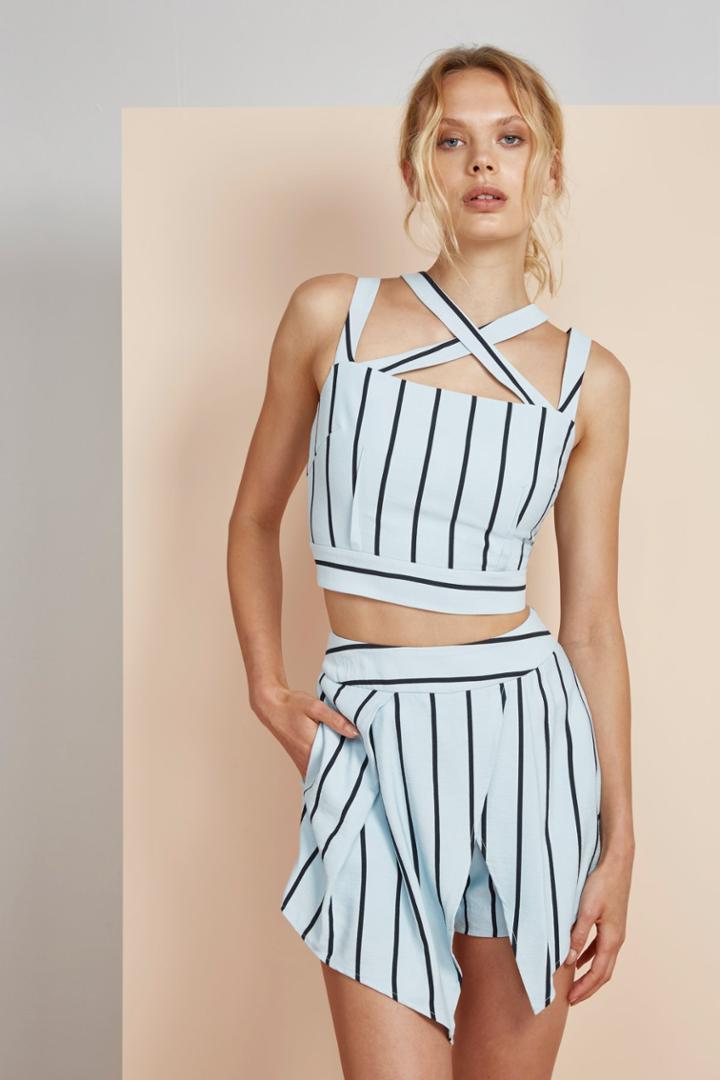Finders Keepers Finders Keepers Mies Top Columbia Stripe