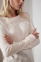 The Fifth The Fifth Sadie Long Sleeve Top Biscuit Marle