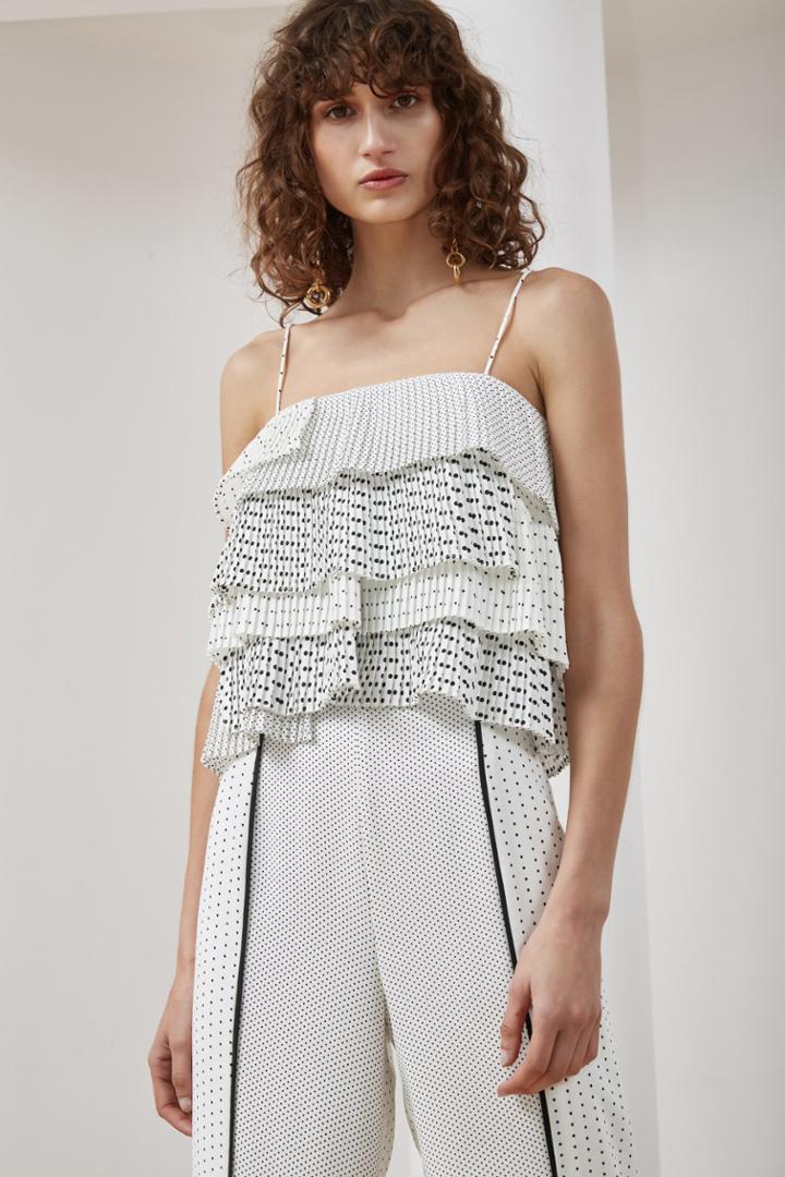 C/meo Collective C/meo Collective Fundament Top Ivory Spotxxs, Xs,s,m,l