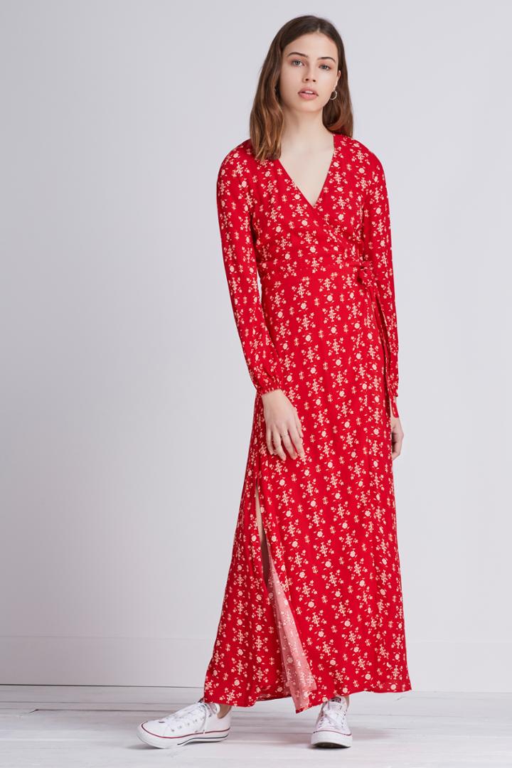 The Fifth Return To Paradise Long Sleeve Dress Dark Tapestry Print