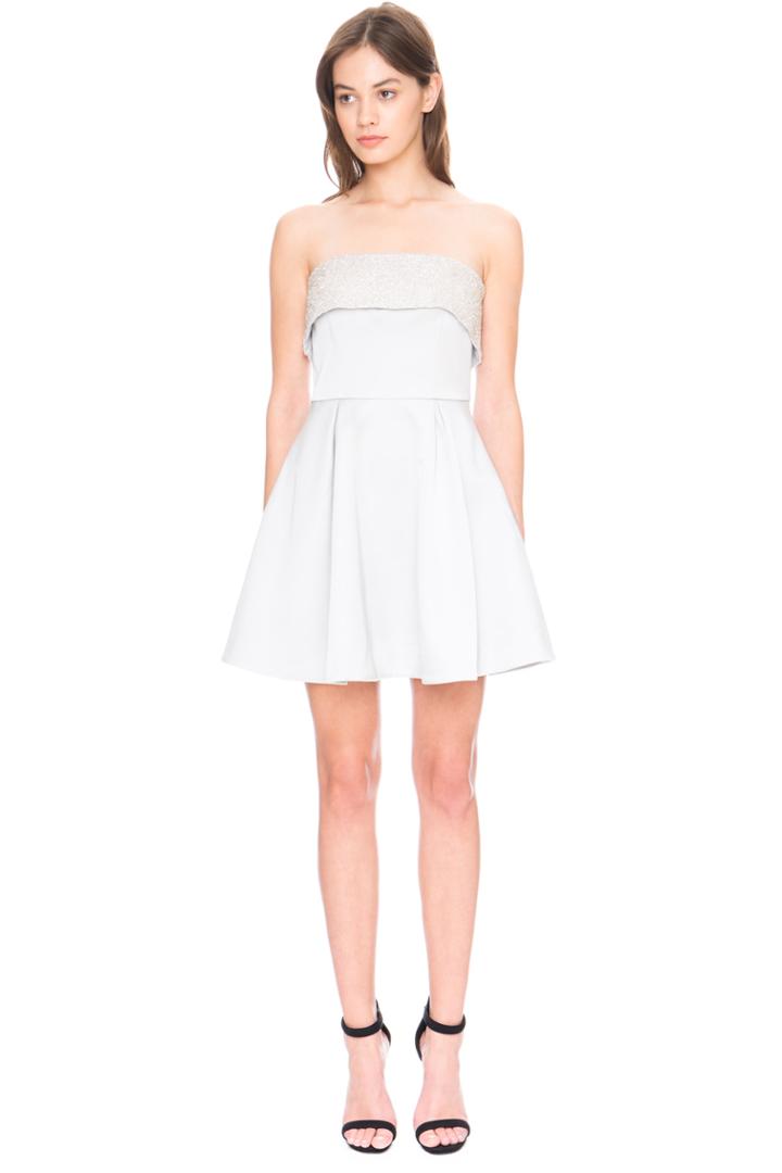 Keepsake Northern Lights Beaded Dress Grey