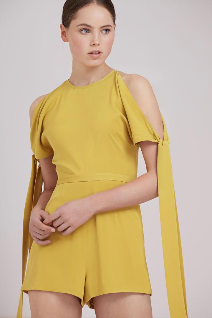 Keepsake Two Minds Playsuit Chartreuse