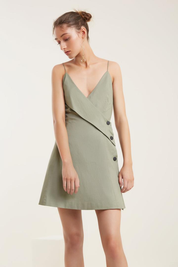 C/meo Collective C/meo Collective Desire Mini Dress Sage