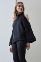 C/meo Collective Open Air Long Sleeve Top Black