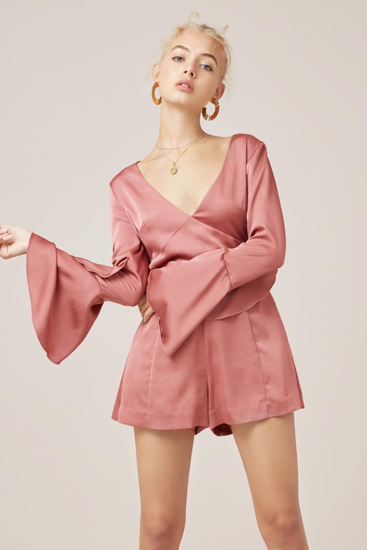 Finders Keepers Finders Keepers Seasons Playsuit Soft Mauvexxs, Xs,s,m,l