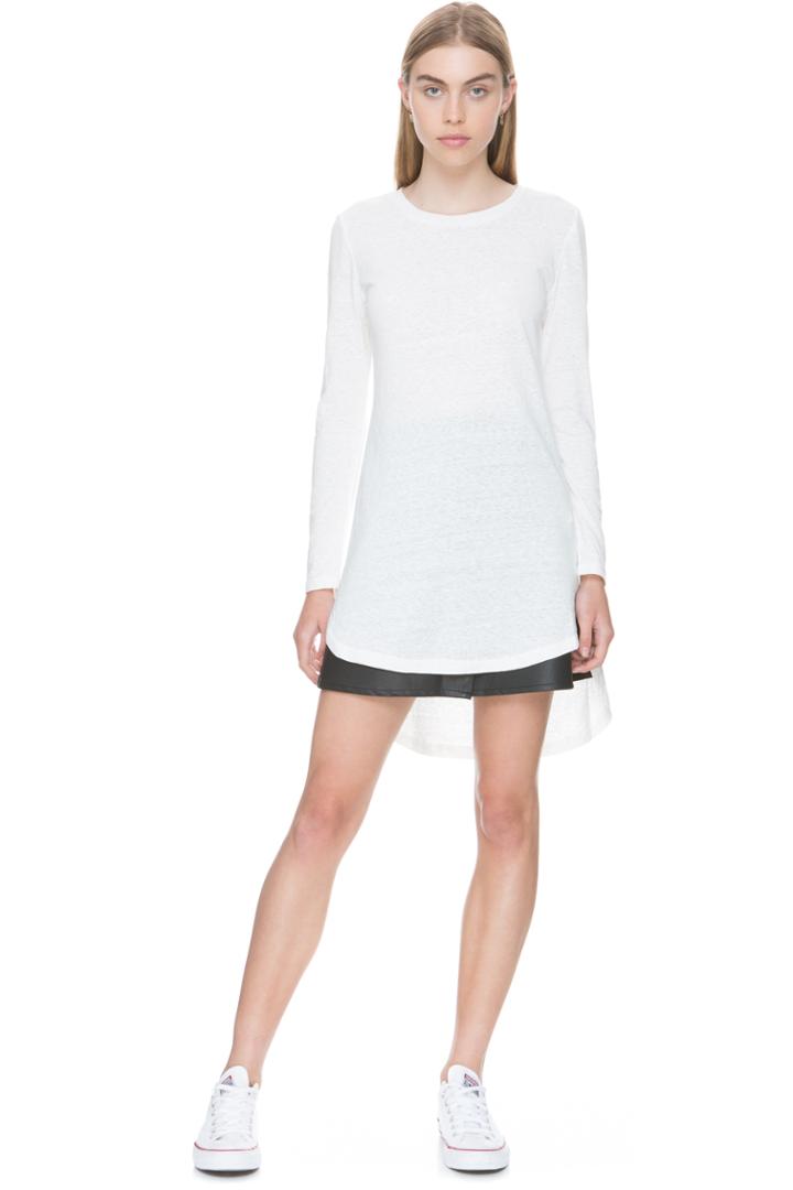 The Fifth Infinity Long Sleeve Top White