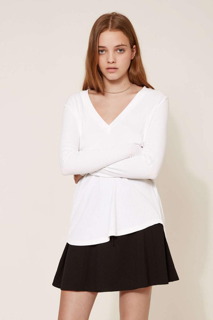 The Fifth Lila Long Sleeve Top Whitexxs, Xs,s,m