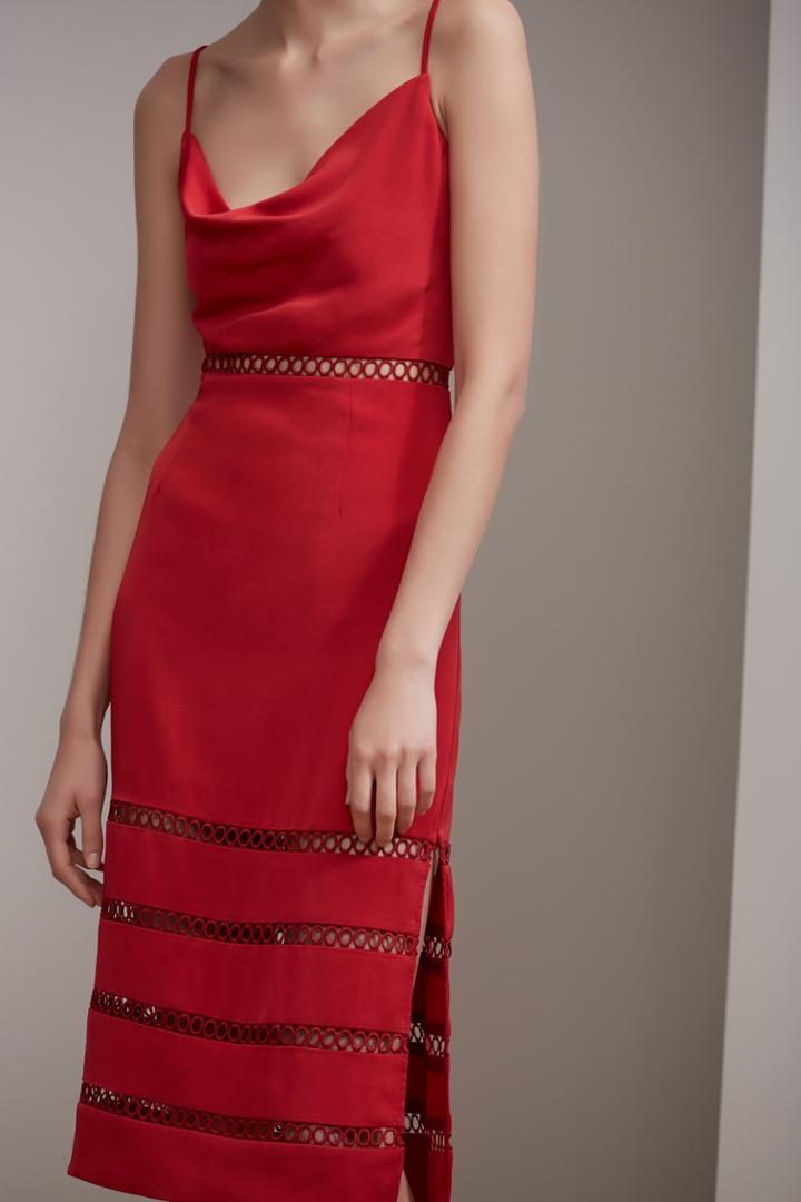 Keepsake Keepsake Indulge Midi Dress Redxxs, Xs,s,m,l,xl