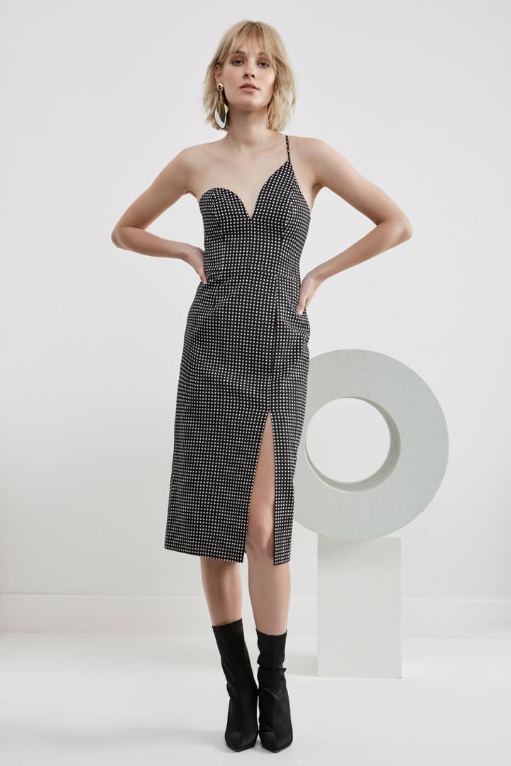 C/meo Collective No Competition Dress Black Dot