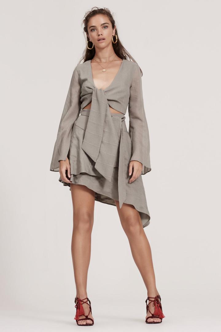 Finders Keepers Sanctuary Skirt Khaki