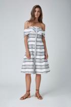 Finders Keepers Begin Again Dress Black Stripe