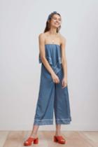 Finders Keepers Vanish Crop Jumpsuit Teal Bandanaxxs, Xs,s,m,l
