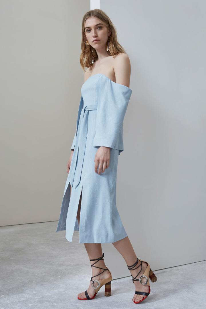C/meo Collective Limitless Bustier Dress Frost
