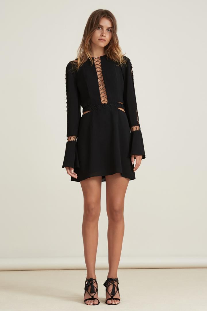 Finders Keepers Finders Keepers Borderlines Dress Blackxxs, Xs,s