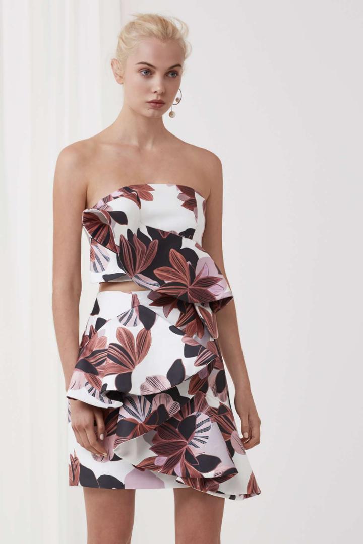 Keepsake Keepsake Awake Bustier Collage Floral