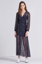 The Fifth Return To Paradise Long Sleeve Dress Cosmos Print
