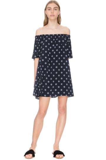 The Fifth The Seeker Dress Dark Floral Deco Print