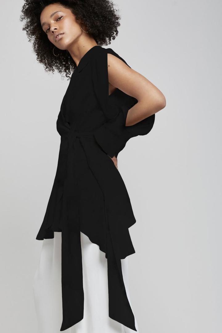 C/meo Collective C/meo Collective Caught Up Long Sleeve Top Black