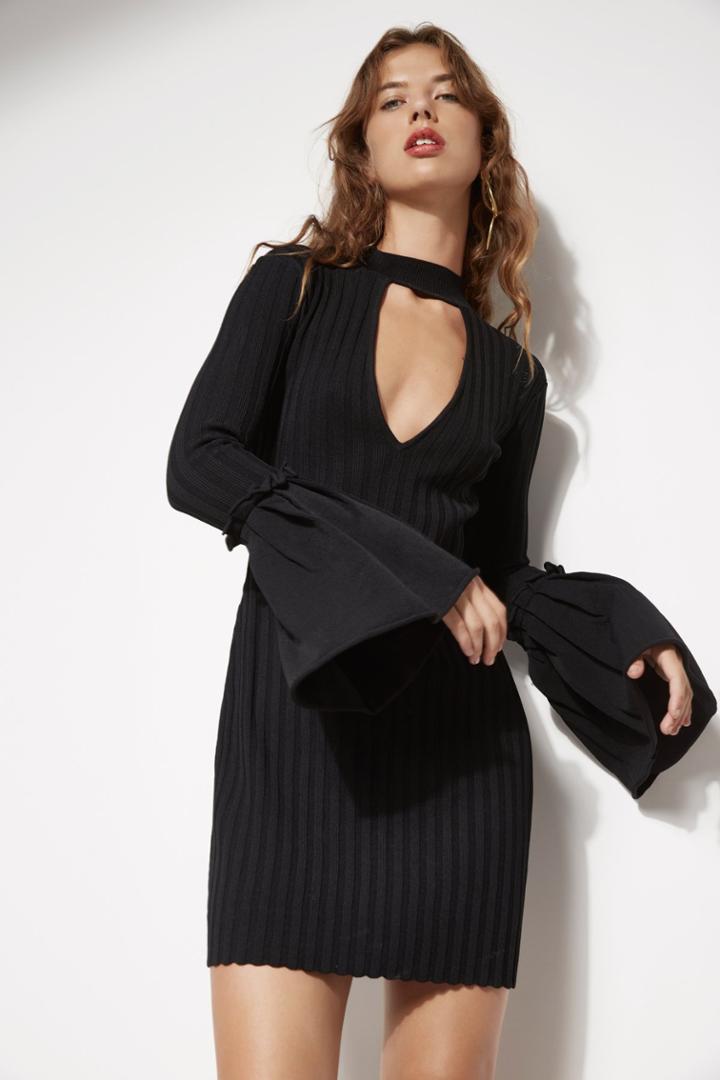 C/meo Collective Mind Reader Knit Dress Black