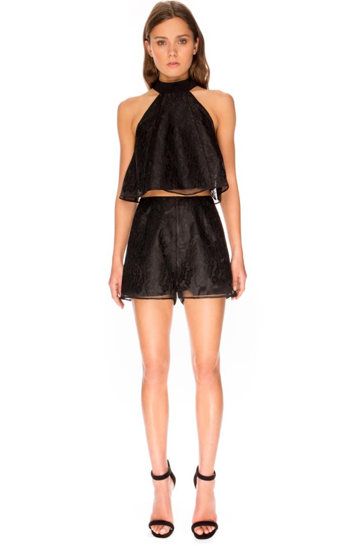 Keepsake Sundream Lace Shorts Black