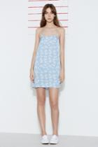 The Fifth The Fifth Ophelia Dress Sky Linear Roses,m