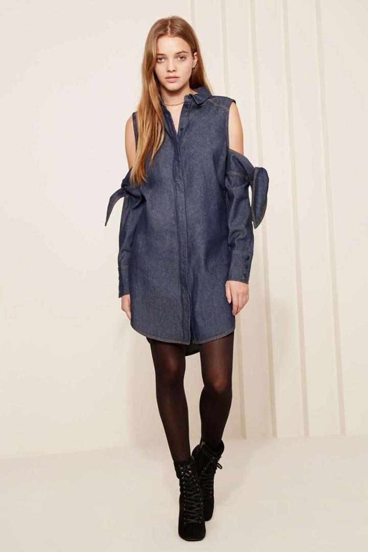 The Fifth Mania Shirt Dress Dark Washxxs, Xs,s,m,l