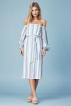Finders Keepers Finders Keepers Instinct Long Sleeve Dress Pale Blue Stripexxs, Xs,s,m,l,xl
