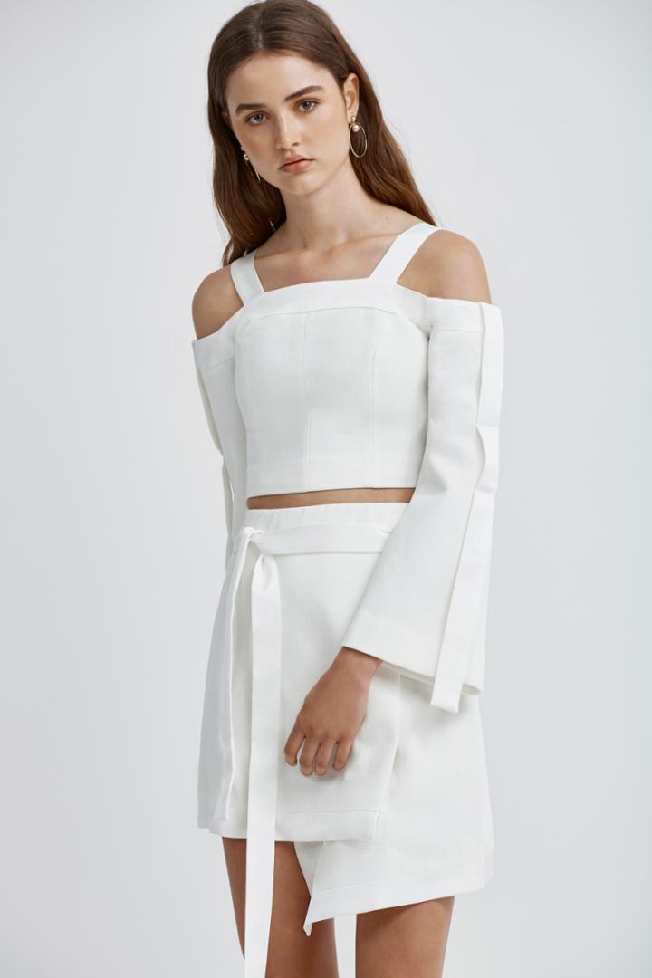 C/meo Collective Outgrown Top Ivory