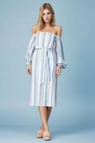 Finders Keepers Finders Keepers Instinct Long Sleeve Dress Pale Blue Stripexxs, Xs,s,l,xl
