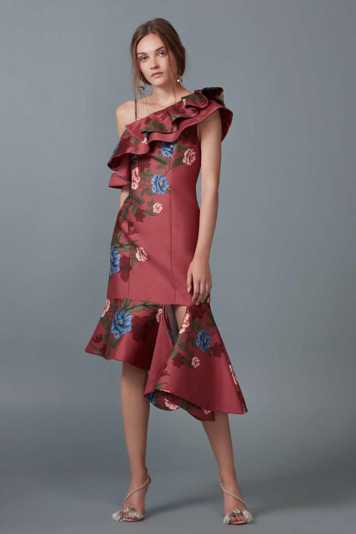 Keepsake Night Lights Midi Dress Spice Floralxxs, Xs,s,m,l
