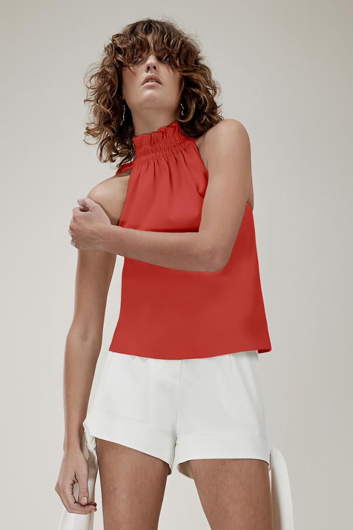 C/meo Collective Out Of Line Top Cherry
