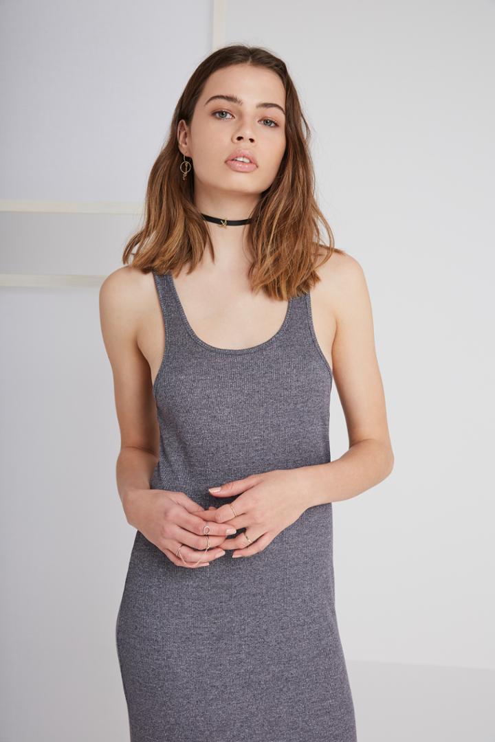 The Fifth Night Sky Dress Charcoal Marle