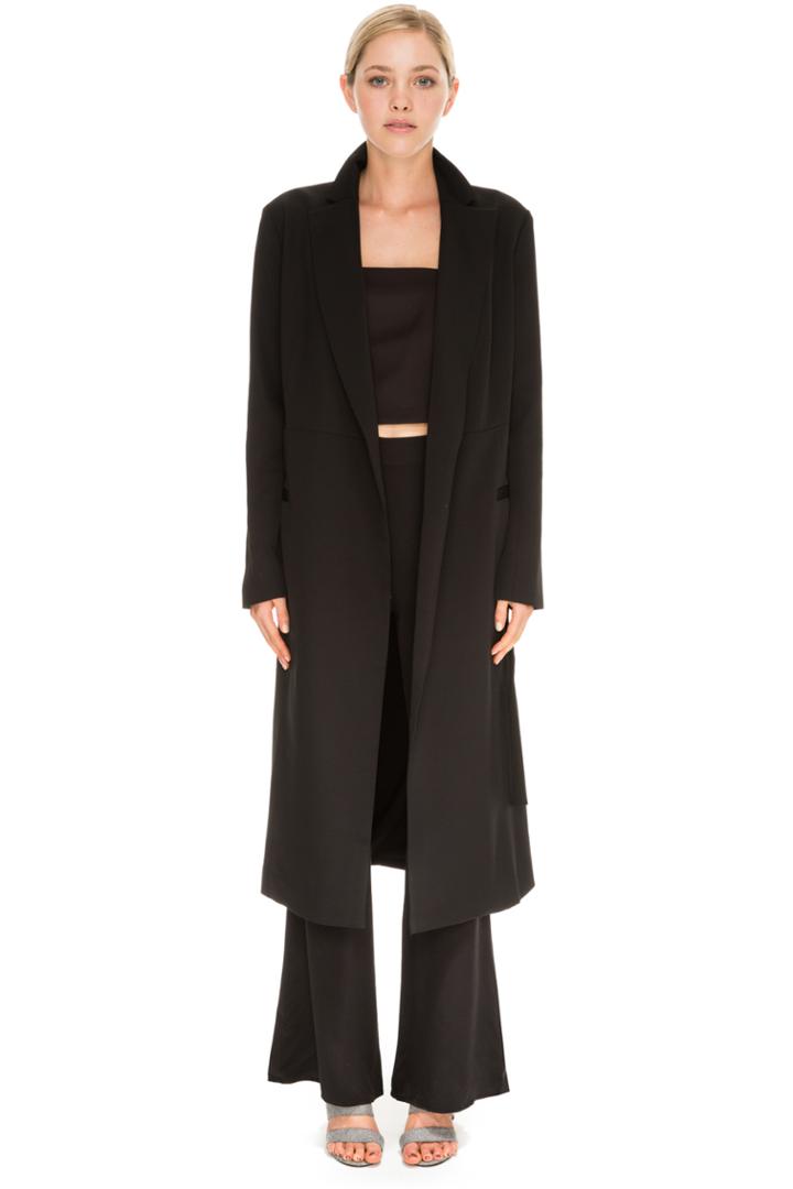 Keepsake Chain Reaction Coat Black