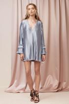 Finders Keepers Finders Keepers Stardust Long Sleeve Dress Steel Bluexxs, Xs,m