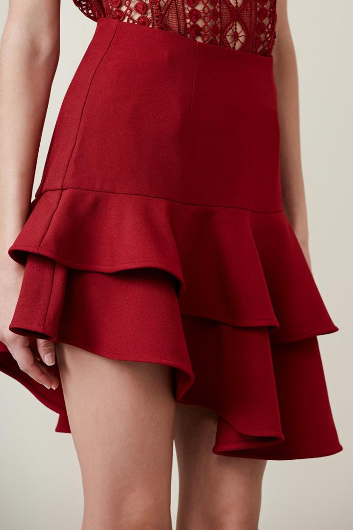 Finders Keepers Bosnia Mini Skirt Raisin