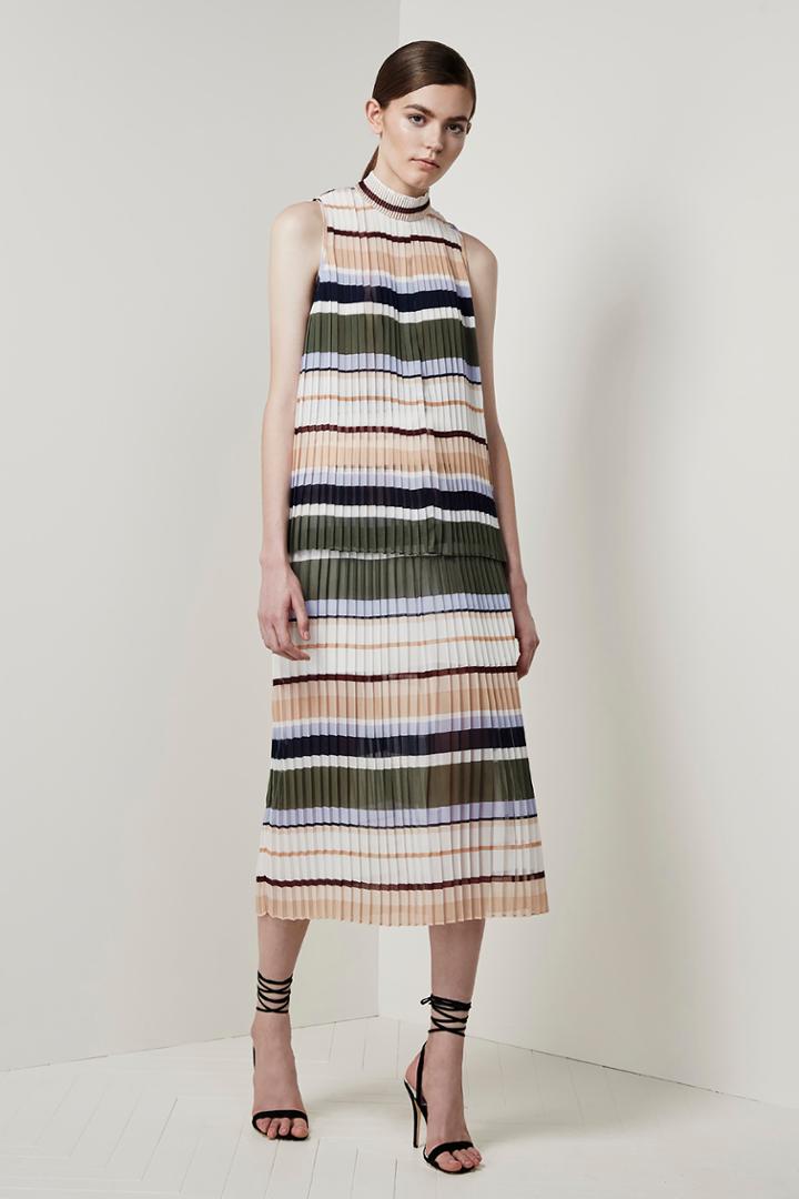 Keepsake Keepsake Melody Top Pleated Stripe
