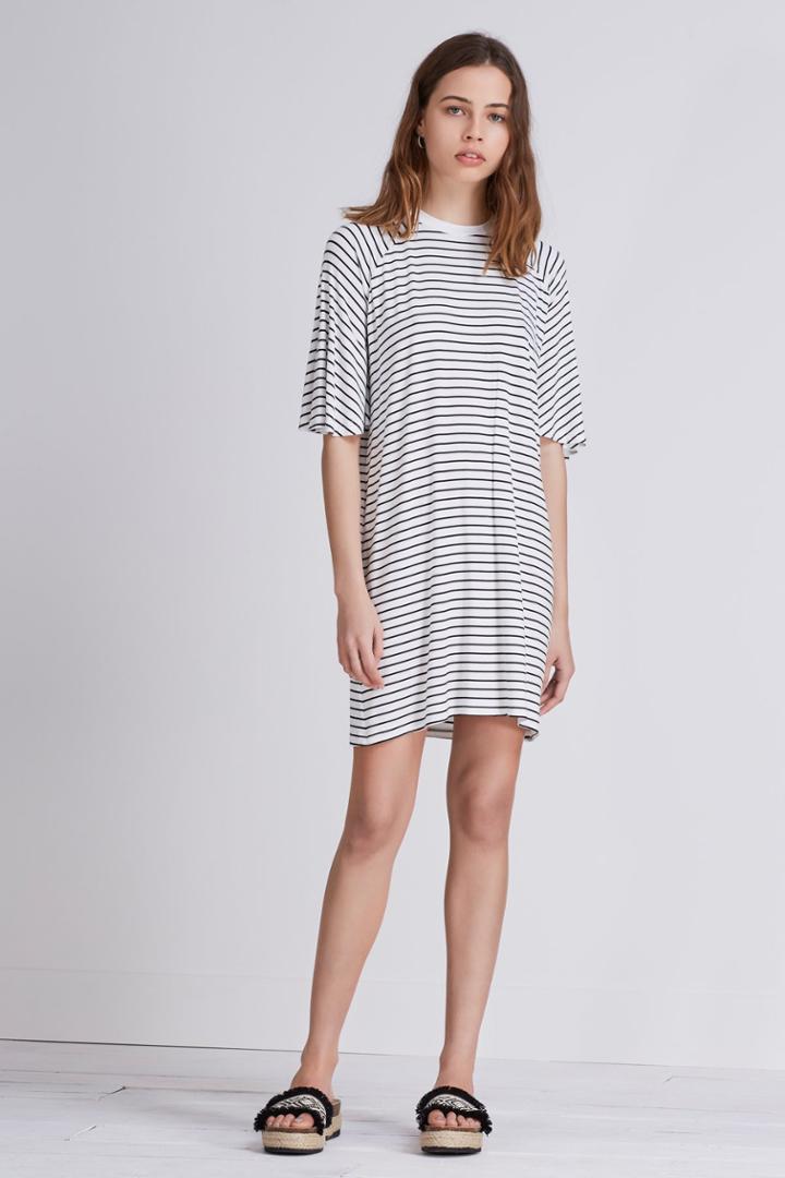 The Fifth The Fifth Hamilton Dress Black And White Stripe