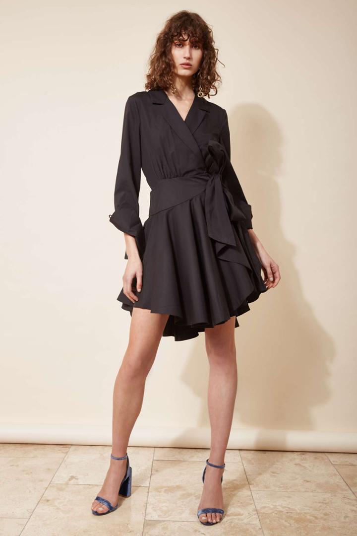 C/meo Collective Last Light Long Sleeve Dress Blackxxs, Xs,s,m