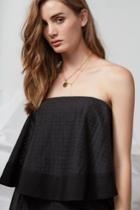 Finders Keepers Go Now Strapless Top Black