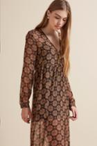 The Fifth The Collectable Long Sleeve Dress Rhapsody Print