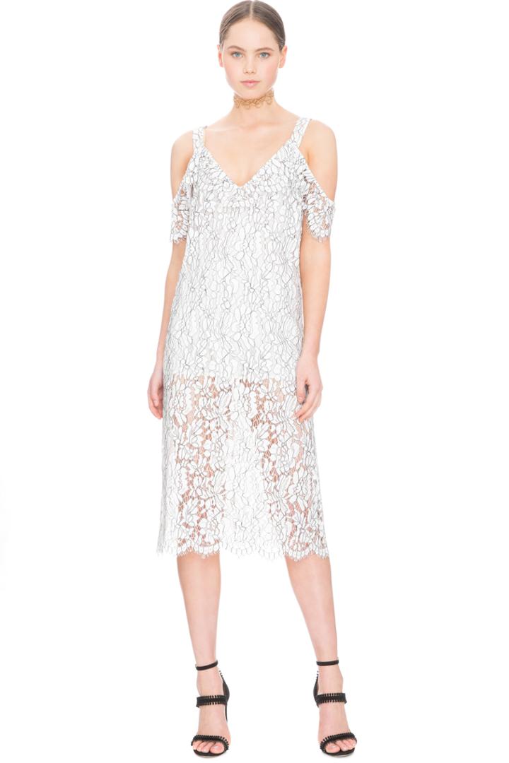 Keepsake Heartbreaker Lace Dress Ivory