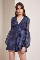 Keepsake Stand Tall Playsuit Navy Stencil Floralxxs, Xs,s,m,l