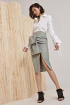C/meo Collective Give You Up Skirt Seafoam