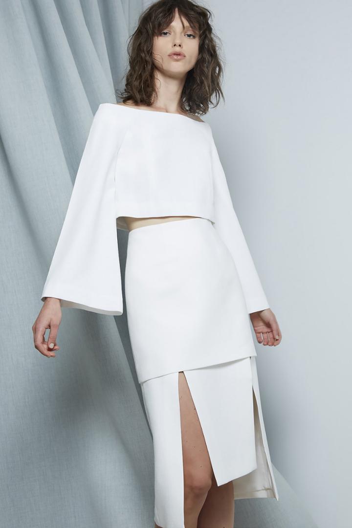 C/meo Collective C/meo Collective Right Hand Skirt Ivory