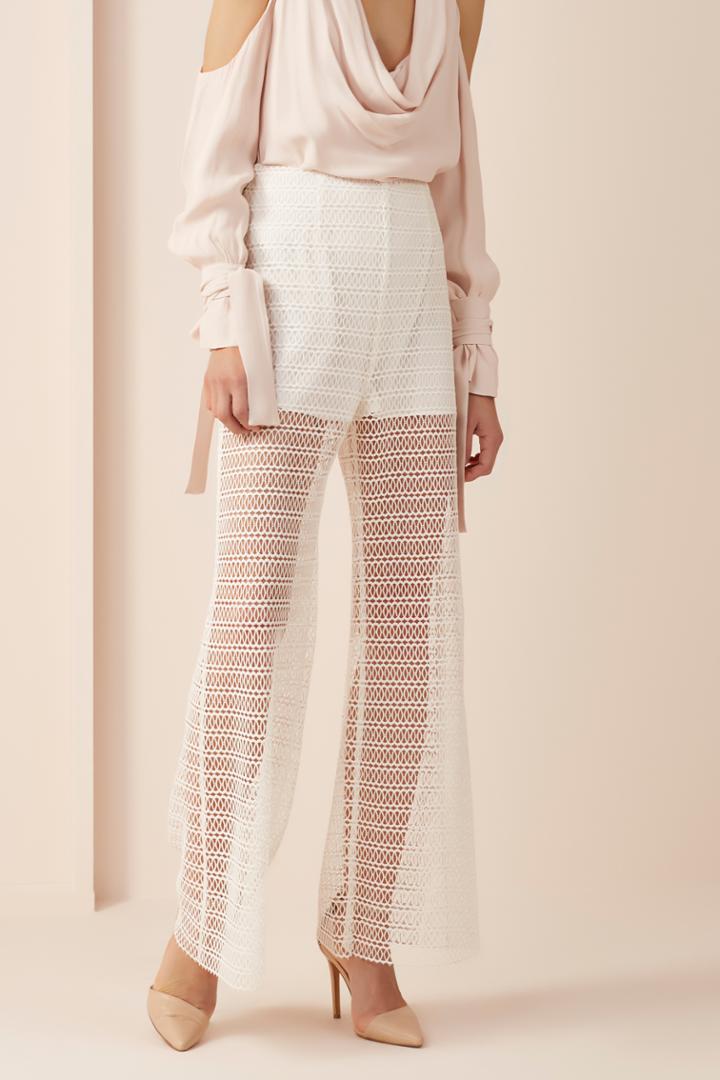 Keepsake All Night Lace Pants Ivory