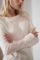 The Fifth Sadie Long Sleeve Top Biscuit Marle