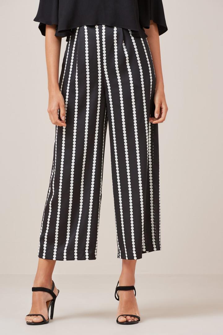 Finders Keepers Windsor Culotte Black Base Spot Print