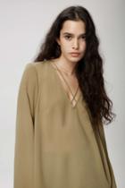 The Fifth The Fifth Maverick Long Sleeve Top Khaki