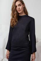 Finders Keepers Finders Keepers Folds Long Sleeve Knit Jumper Navy